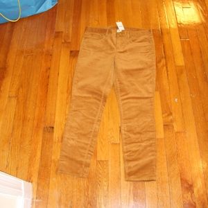 J. Crew caramel corduroy pants